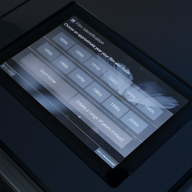 The film format identification wizard 